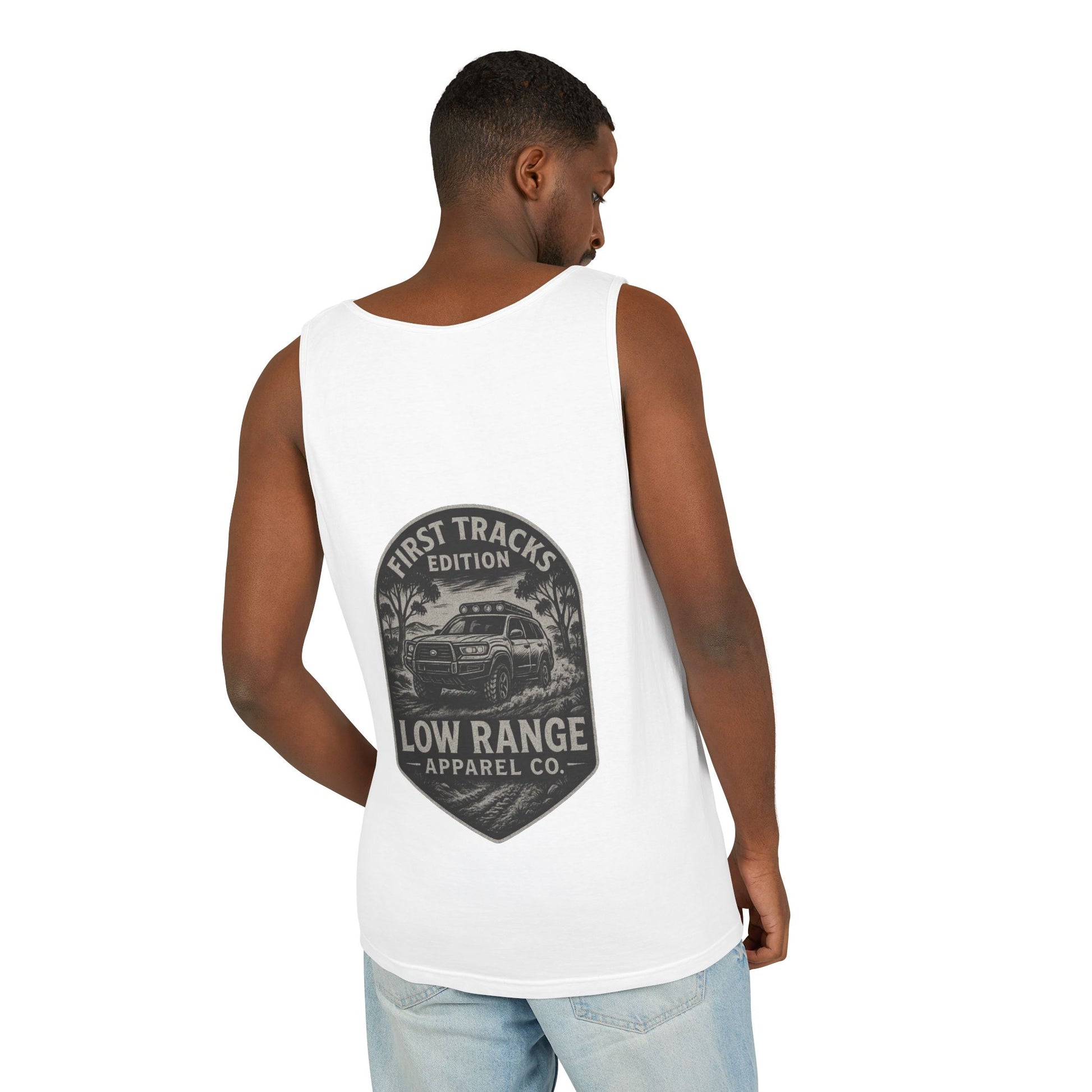 First Tracks Unisex Tank Top | Low Range Apparel Co. - Low Range Apparel Co.