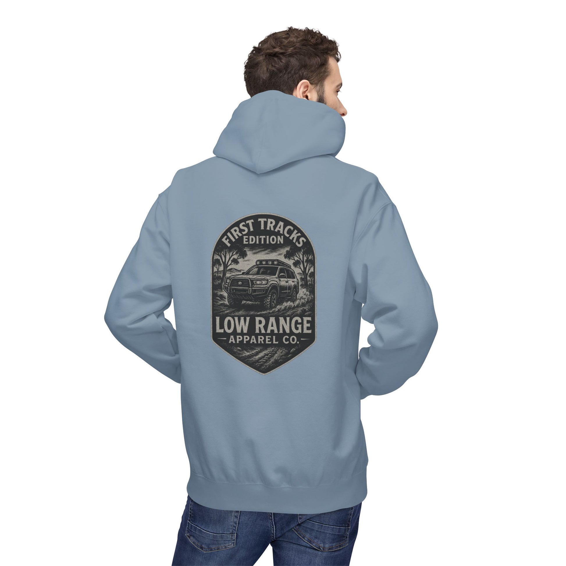 First Tracks Unisex Hoodie | Low Range Apparel Co. - Low Range Apparel Co.