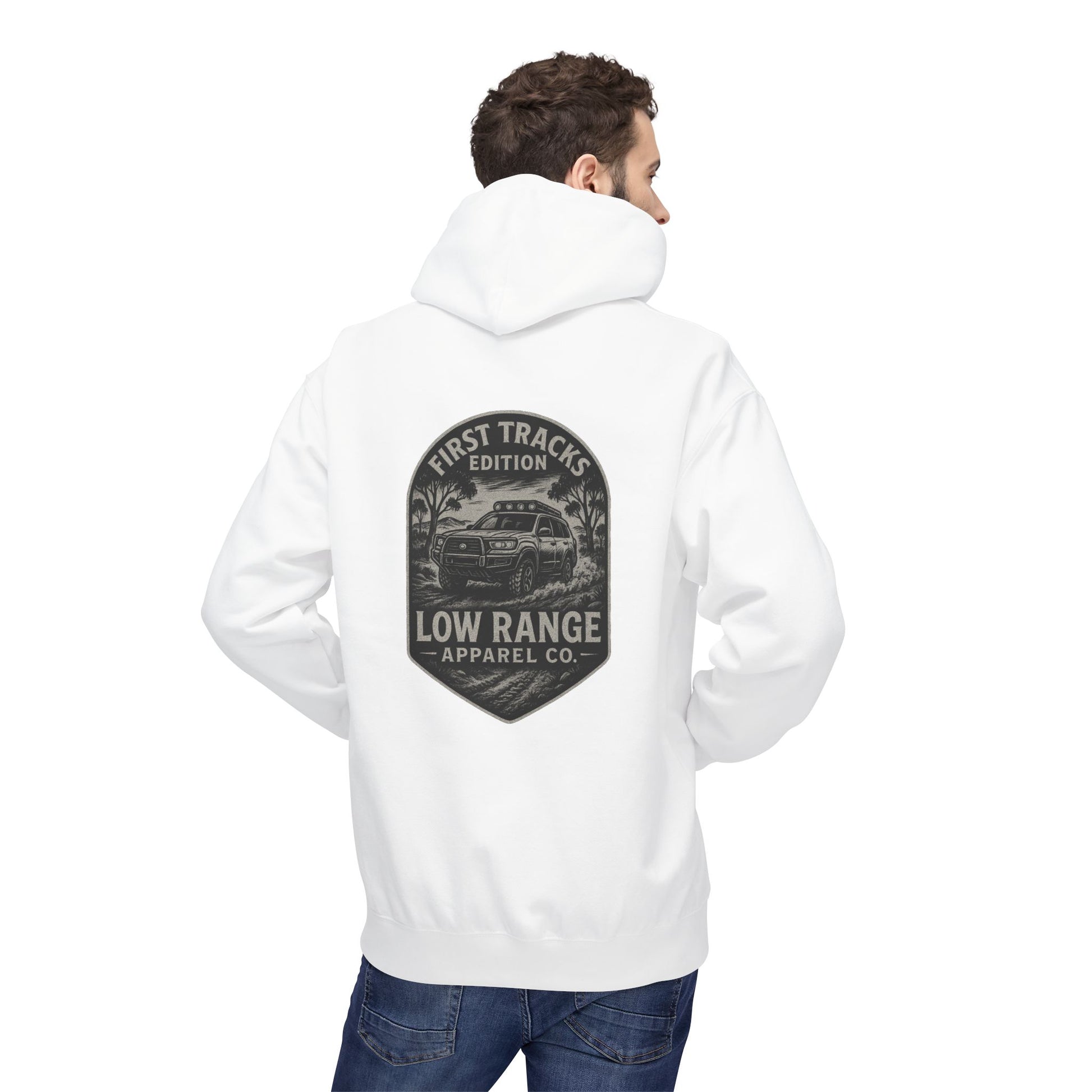 First Tracks Unisex Hoodie | Low Range Apparel Co. - Low Range Apparel Co.