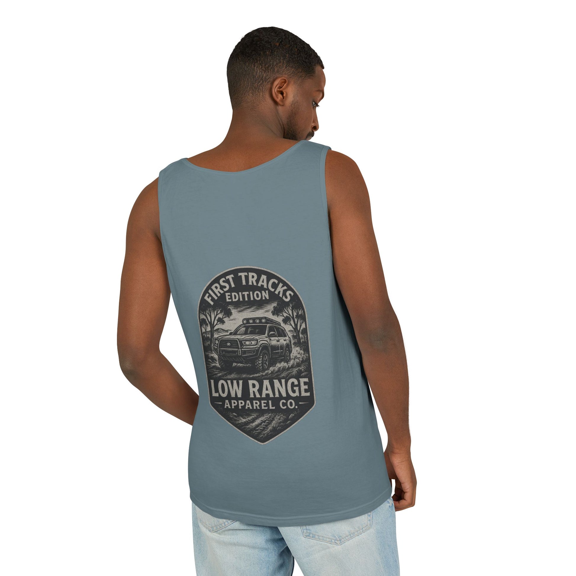 First Tracks Unisex Tank Top | Low Range Apparel Co. - Low Range Apparel Co.