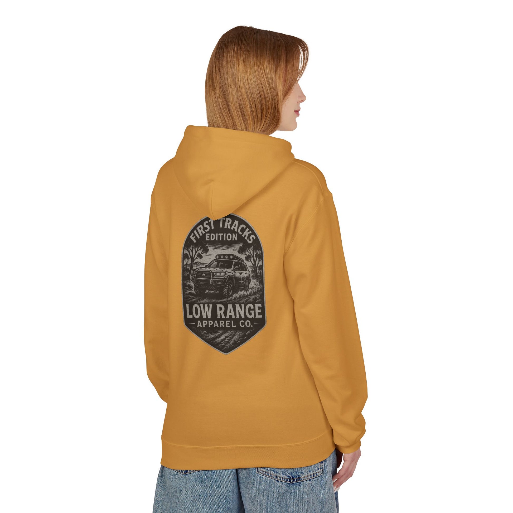 First Tracks Unisex Hoodie | Low Range Apparel Co. - Low Range Apparel Co.