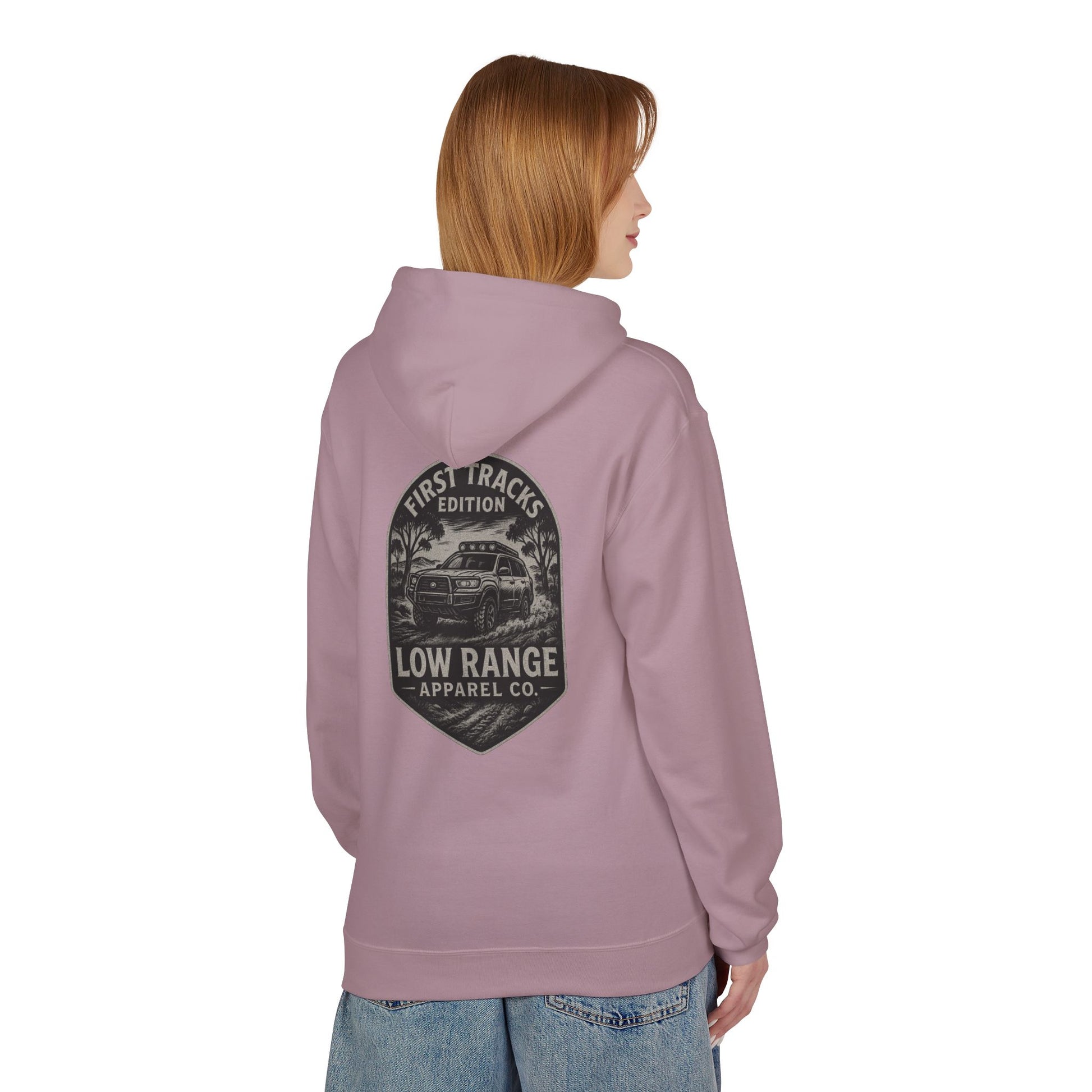 First Tracks Unisex Hoodie | Low Range Apparel Co. - Low Range Apparel Co.