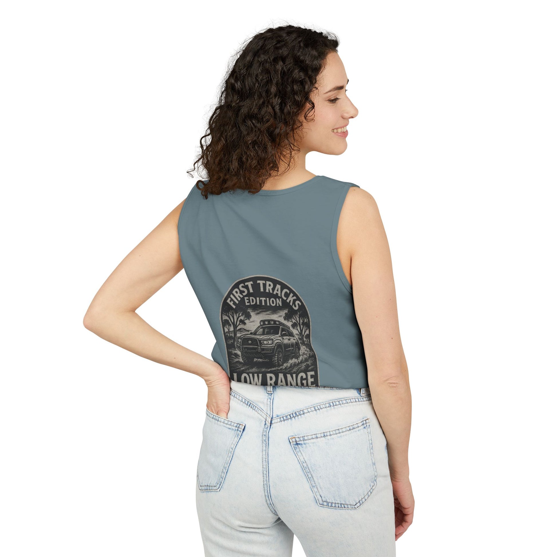 First Tracks Unisex Tank Top | Low Range Apparel Co. - Low Range Apparel Co.