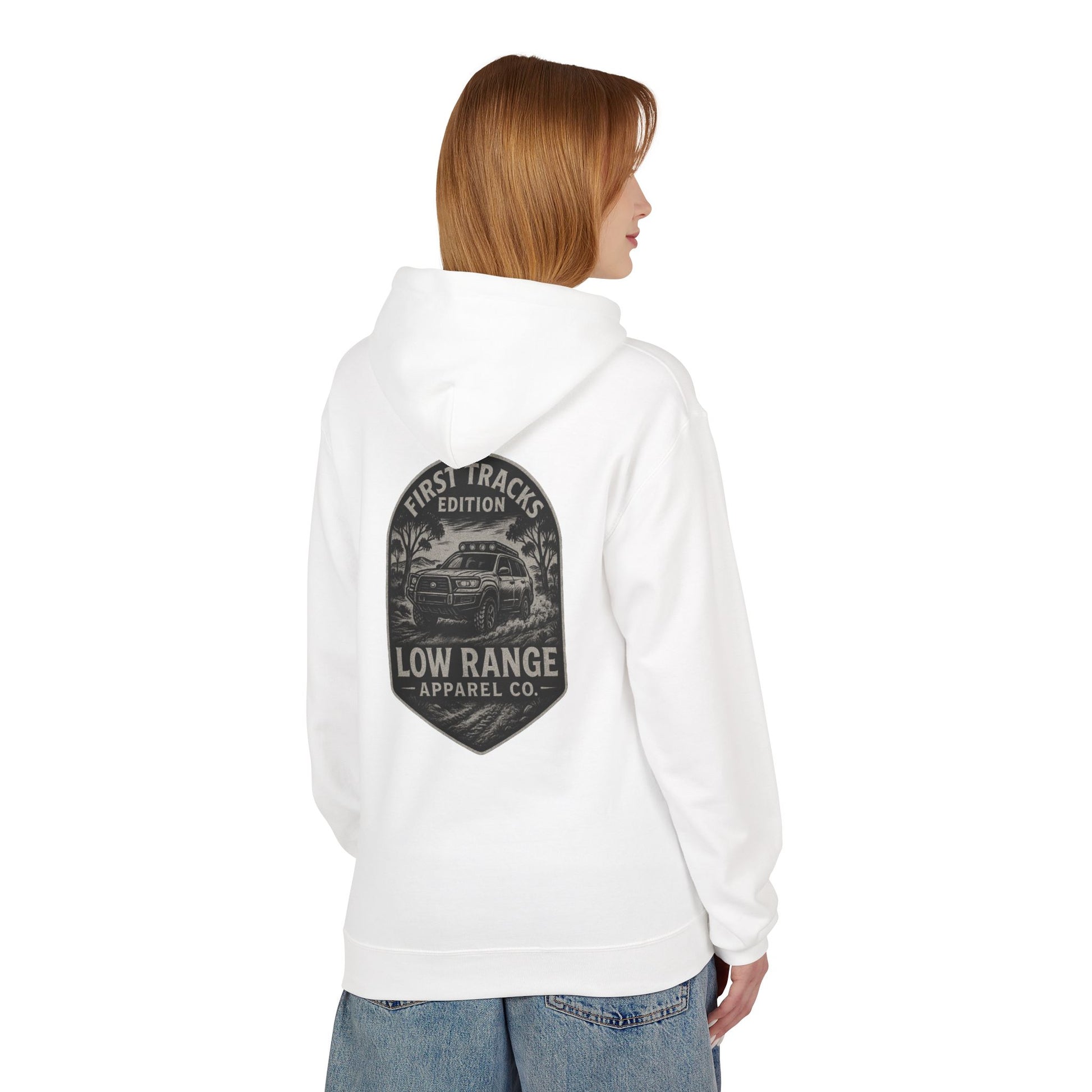 First Tracks Unisex Hoodie | Low Range Apparel Co. - Low Range Apparel Co.