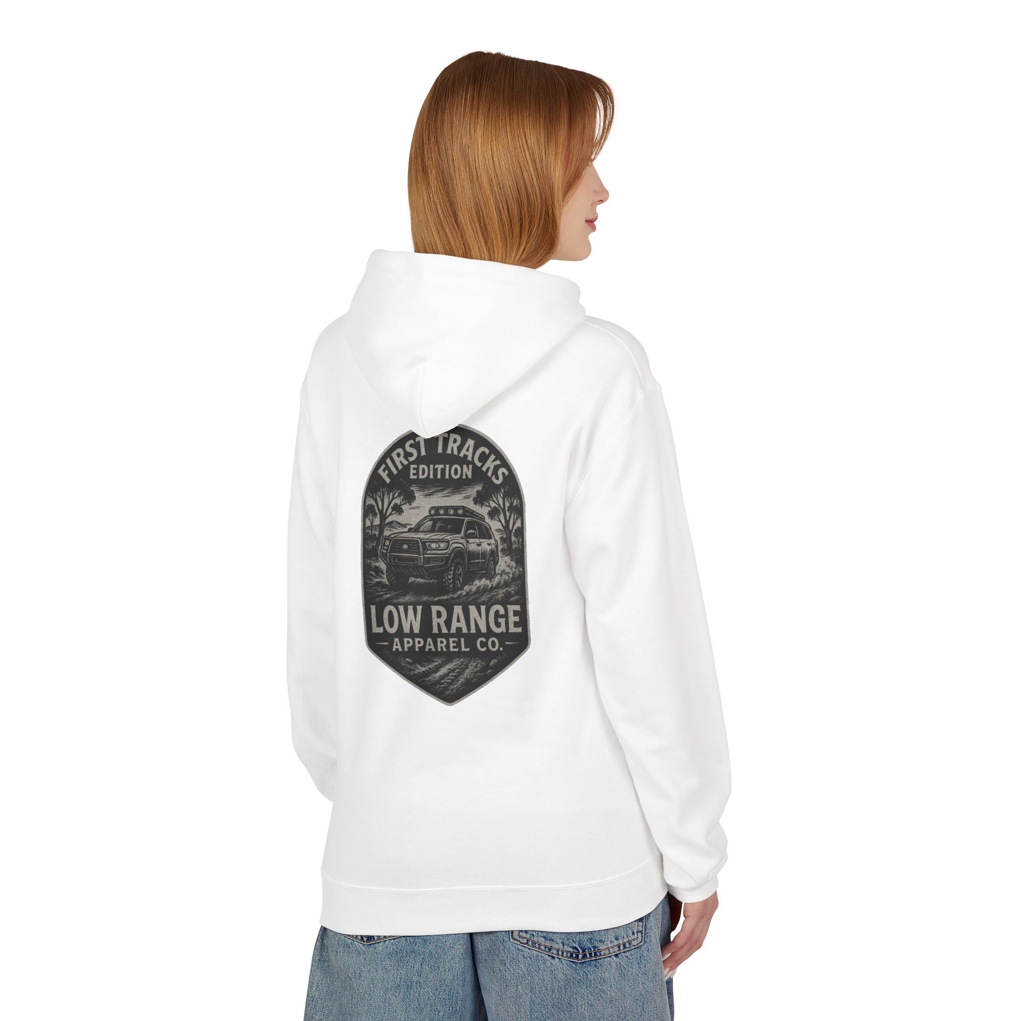First Tracks Unisex Hoodie | Low Range Apparel Co. - Low Range Apparel Co.