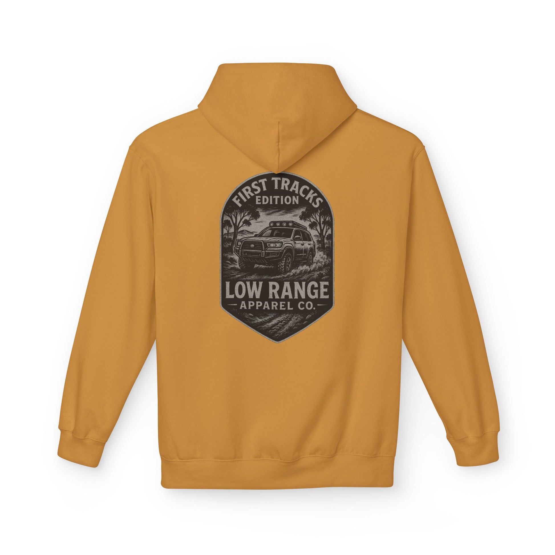 First Tracks Unisex Hoodie | Low Range Apparel Co. - Low Range Apparel Co.