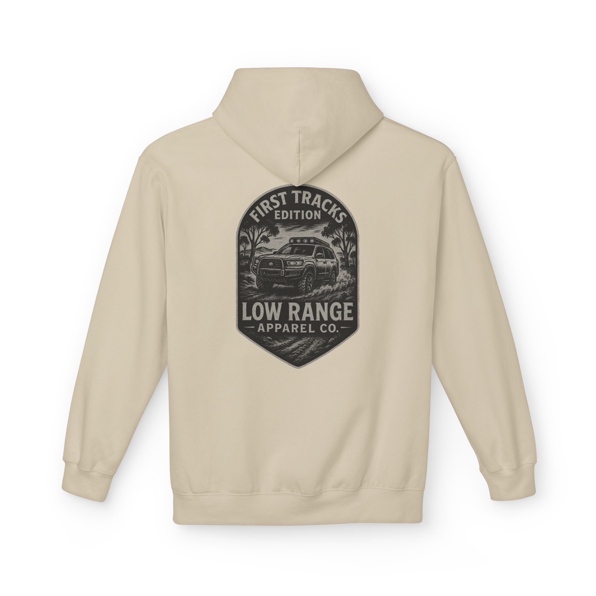 First Tracks Unisex Hoodie | Low Range Apparel Co. - Low Range Apparel Co.