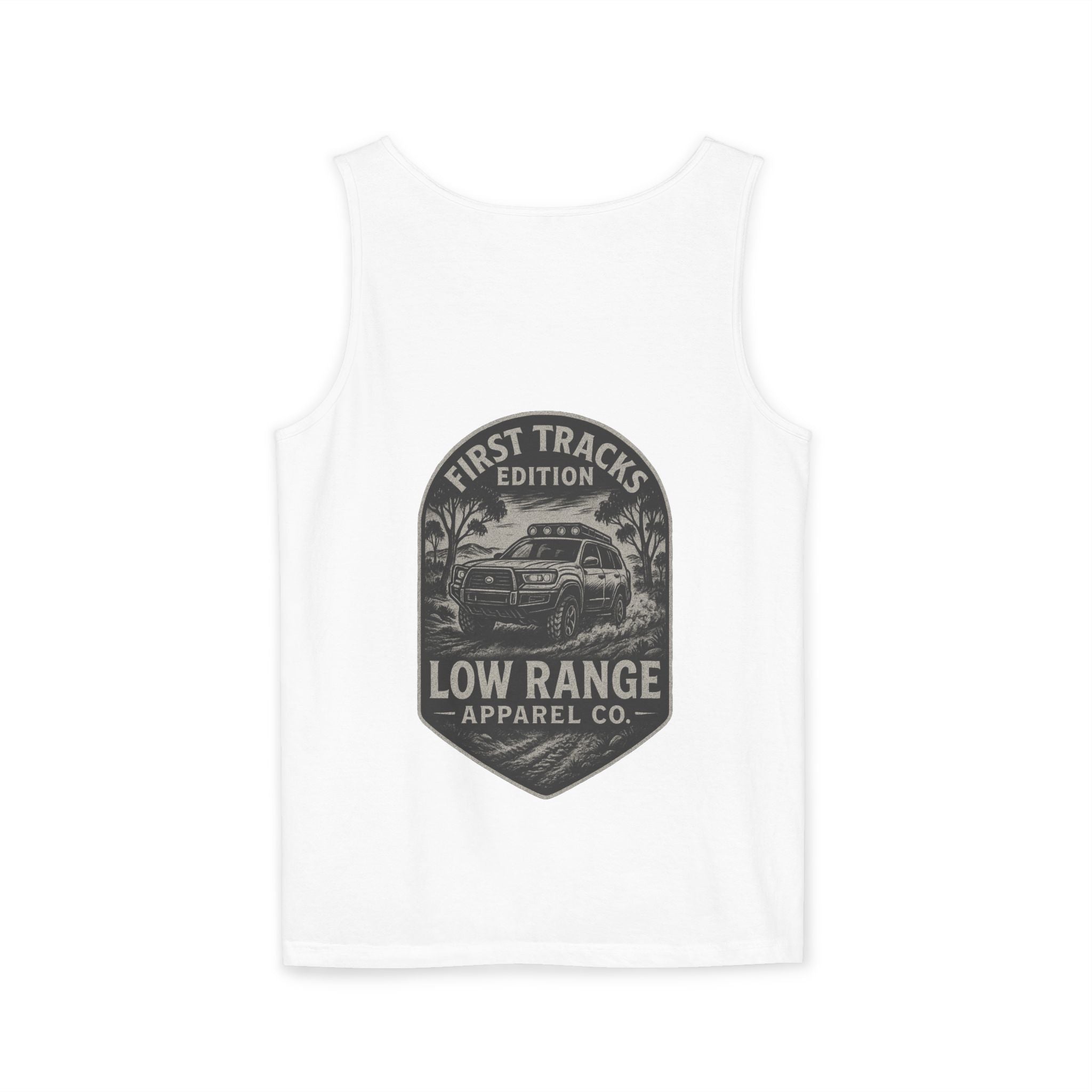 First Tracks Unisex Tank Top | Low Range Apparel Co. - Low Range Apparel Co.