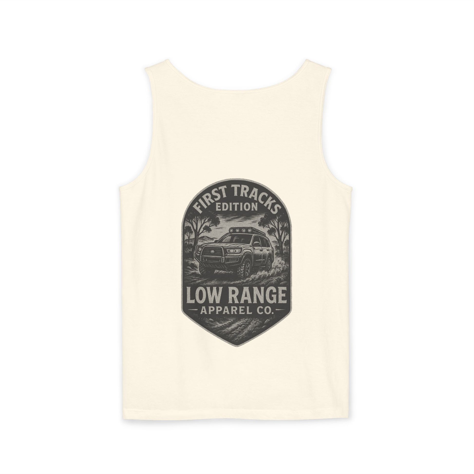 First Tracks Unisex Tank Top | Low Range Apparel Co. - Low Range Apparel Co.