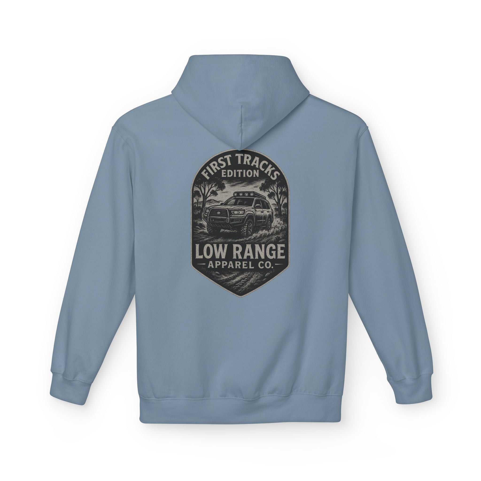 First Tracks Unisex Hoodie | Low Range Apparel Co. - Low Range Apparel Co.