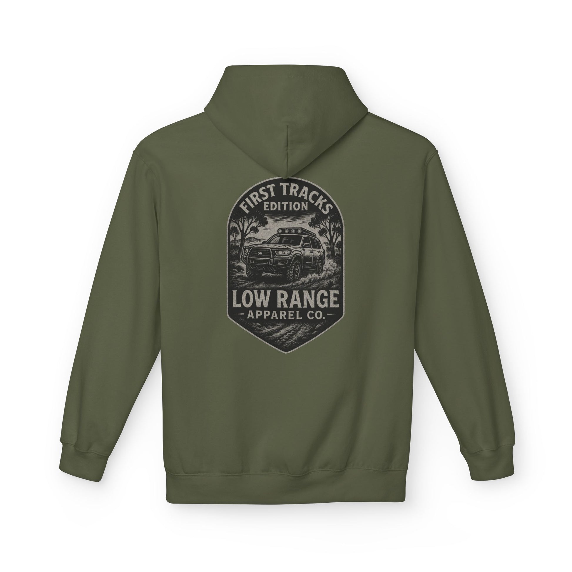 First Tracks Unisex Hoodie | Low Range Apparel Co. - Low Range Apparel Co.