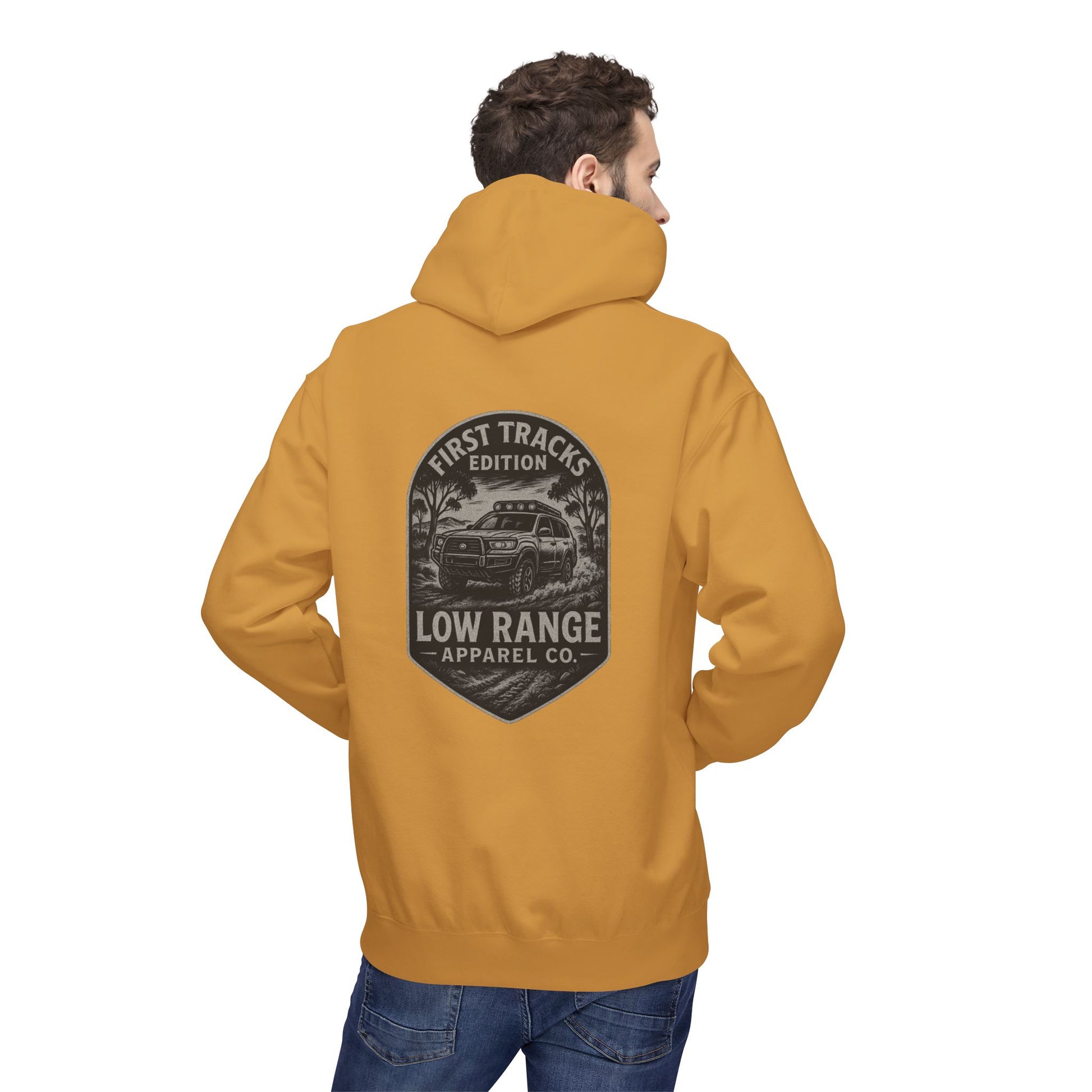 First Tracks Unisex Hoodie | Low Range Apparel Co. - Low Range Apparel Co.