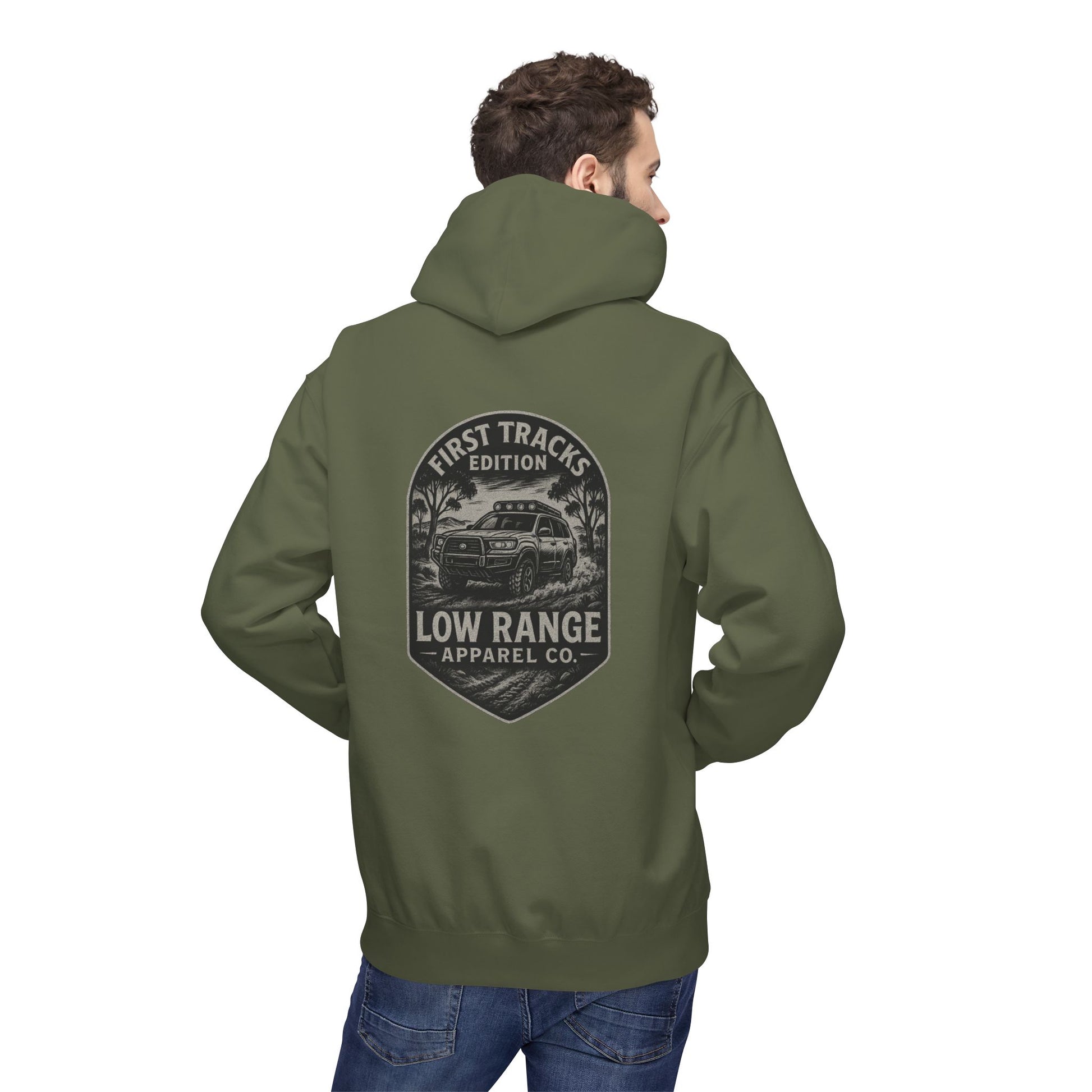 First Tracks Unisex Hoodie | Low Range Apparel Co. - Low Range Apparel Co.