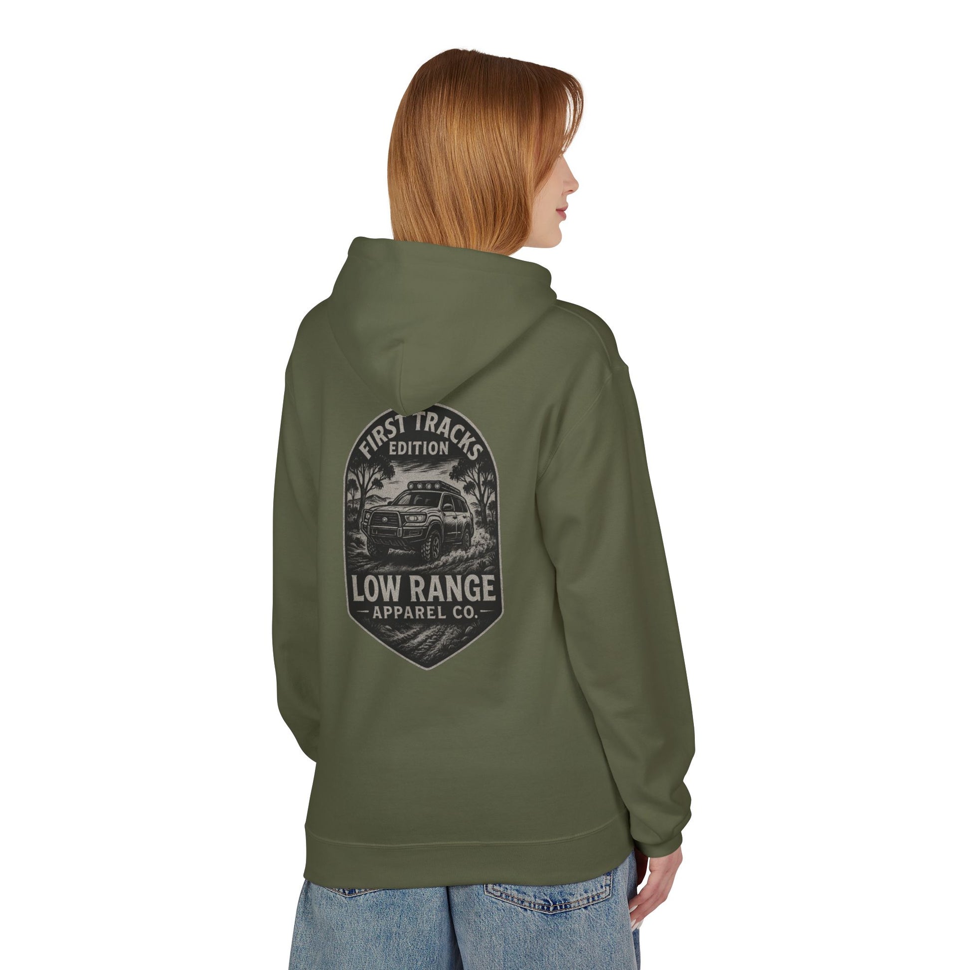 First Tracks Unisex Hoodie | Low Range Apparel Co. - Low Range Apparel Co.