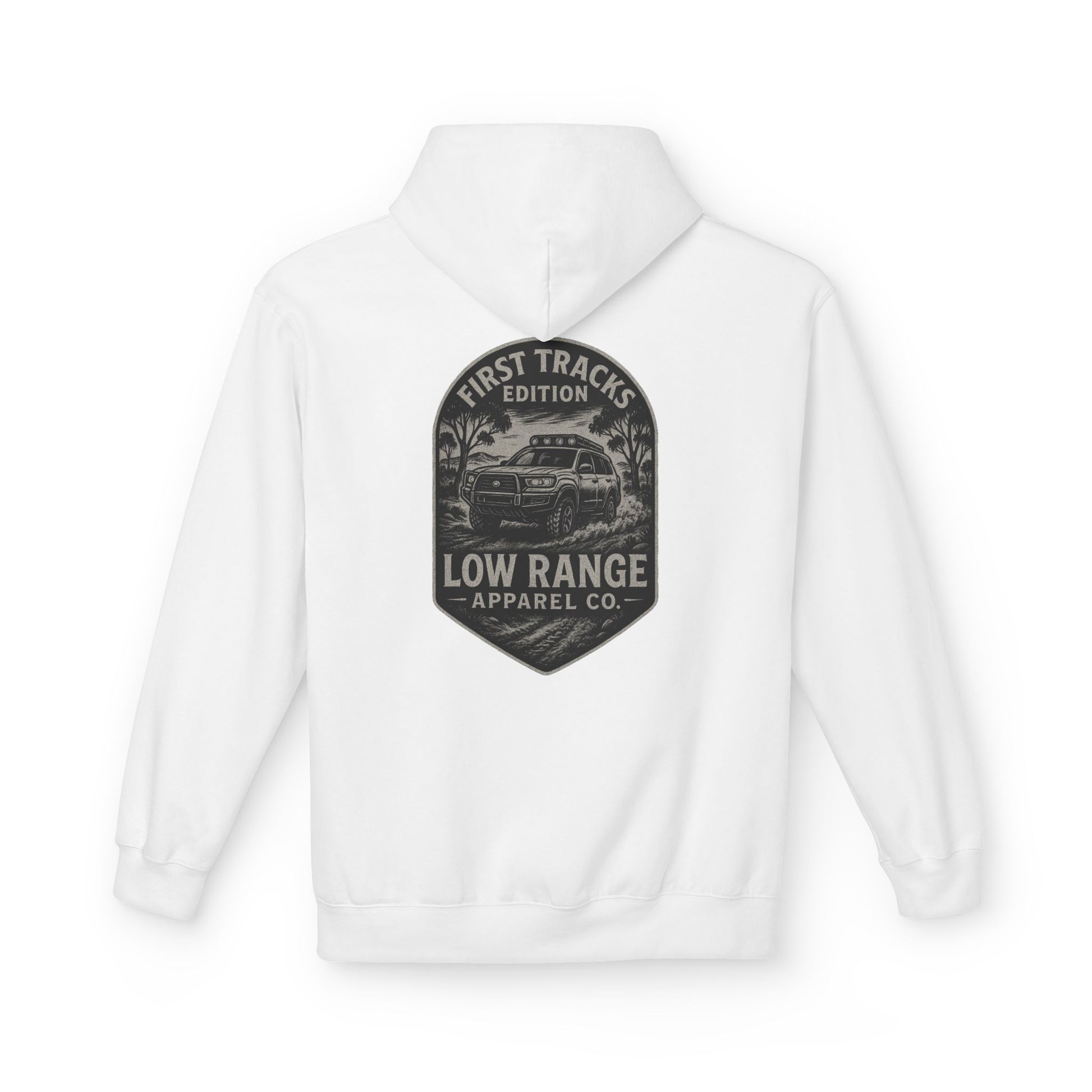 First Tracks Unisex Hoodie | Low Range Apparel Co. - Low Range Apparel Co.