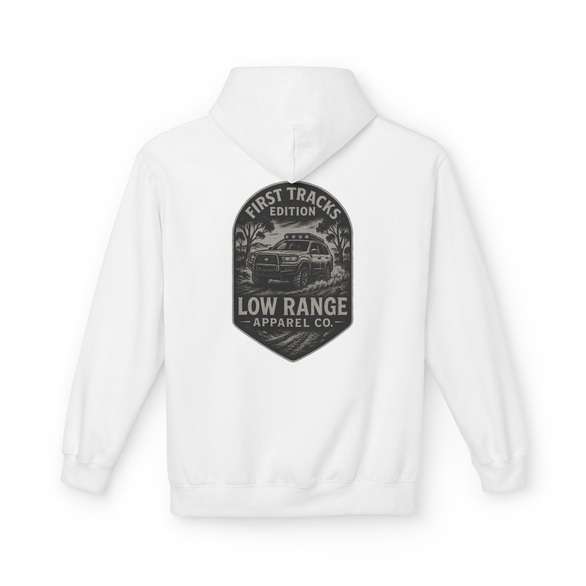 First Tracks Unisex Hoodie | Low Range Apparel Co. - Low Range Apparel Co.
