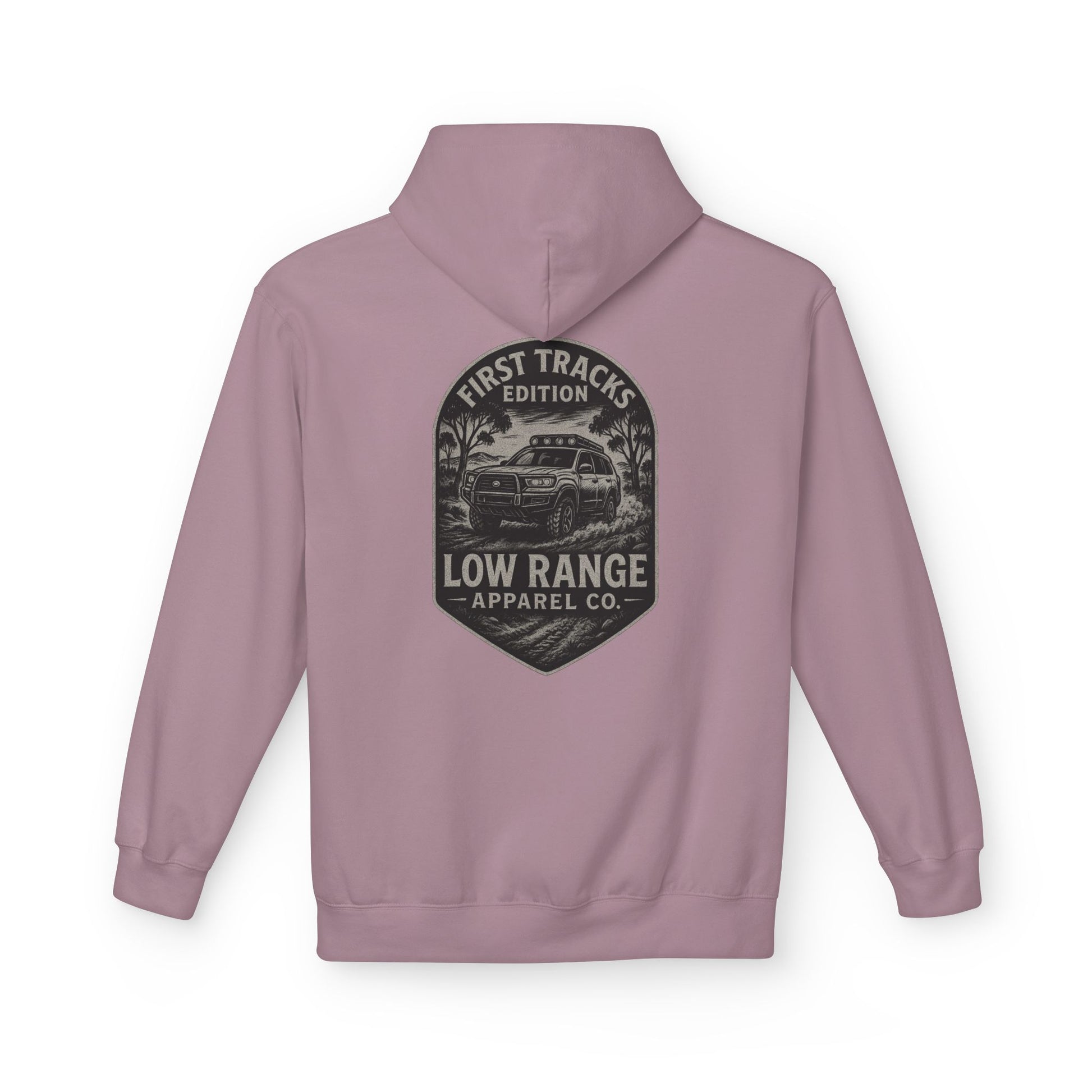 First Tracks Unisex Hoodie | Low Range Apparel Co. - Low Range Apparel Co.
