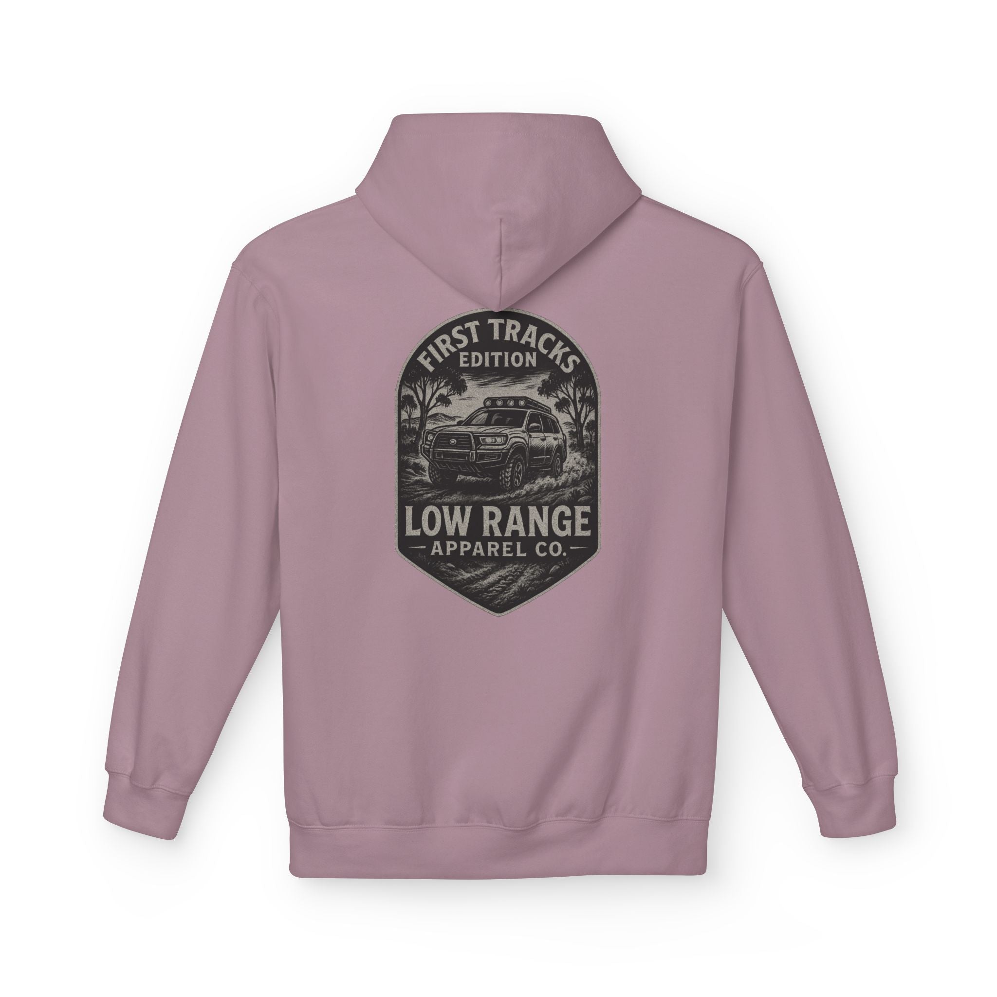 First Tracks Unisex Hoodie | Low Range Apparel Co. - Low Range Apparel Co.
