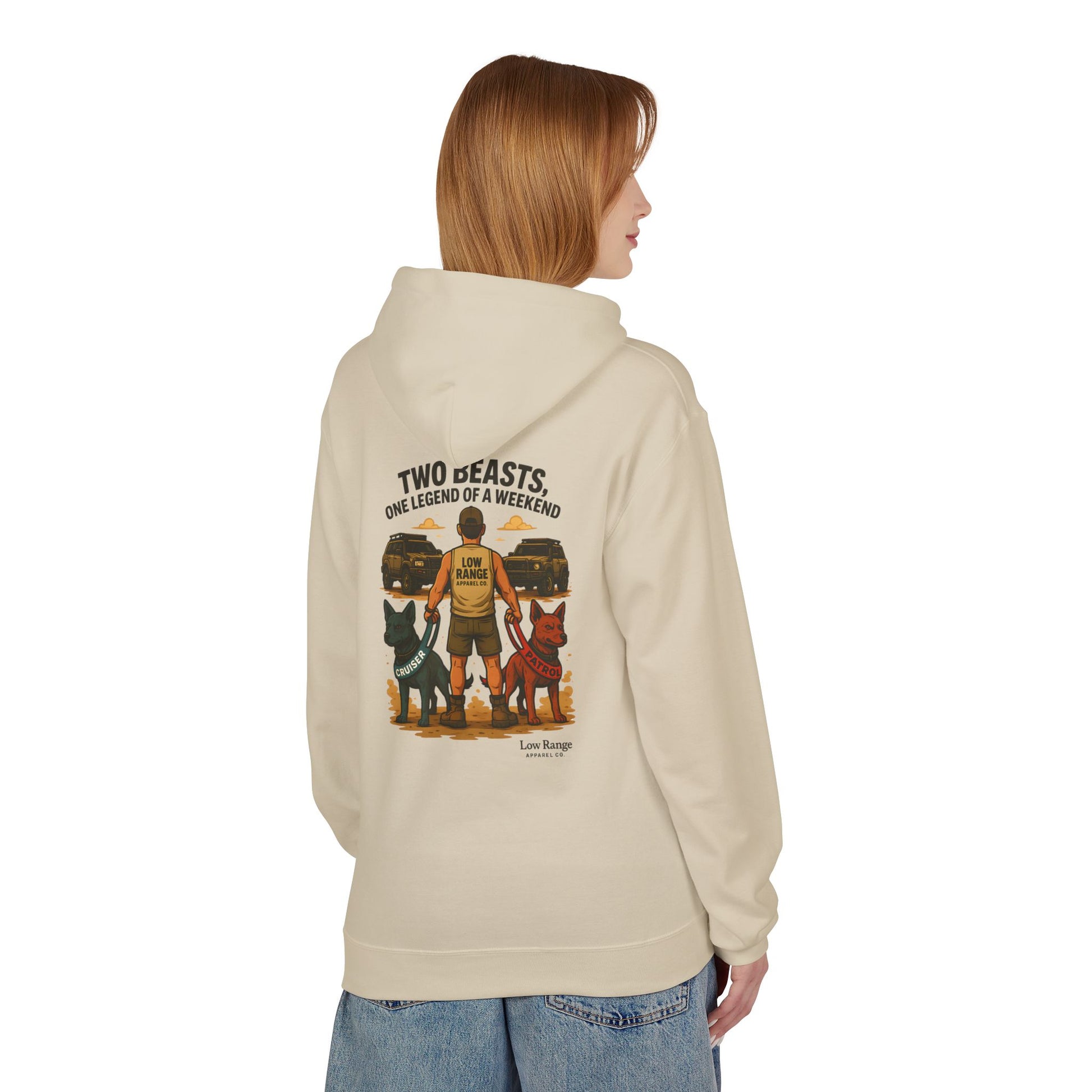 Two Beasts Unisex Hoodie | Low Range Apparel Co. - Low Range Apparel Co.
