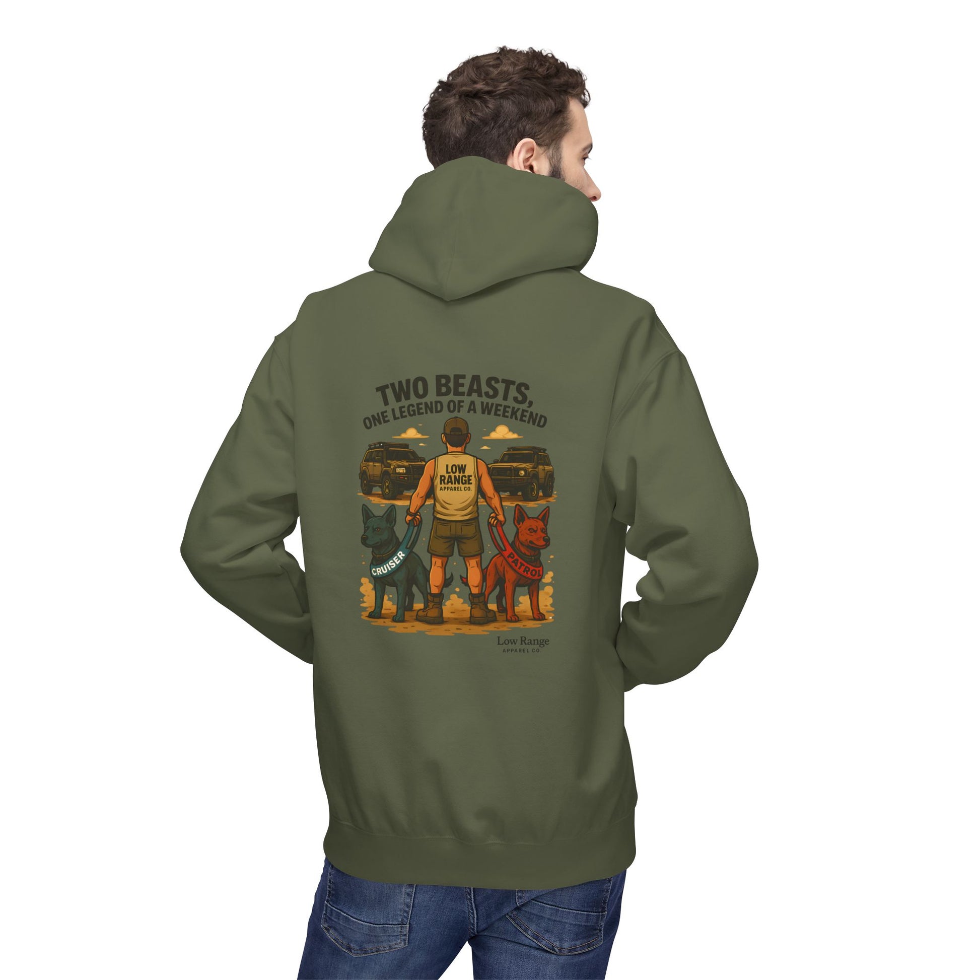 Two Beasts Unisex Hoodie | Low Range Apparel Co. - Low Range Apparel Co.
