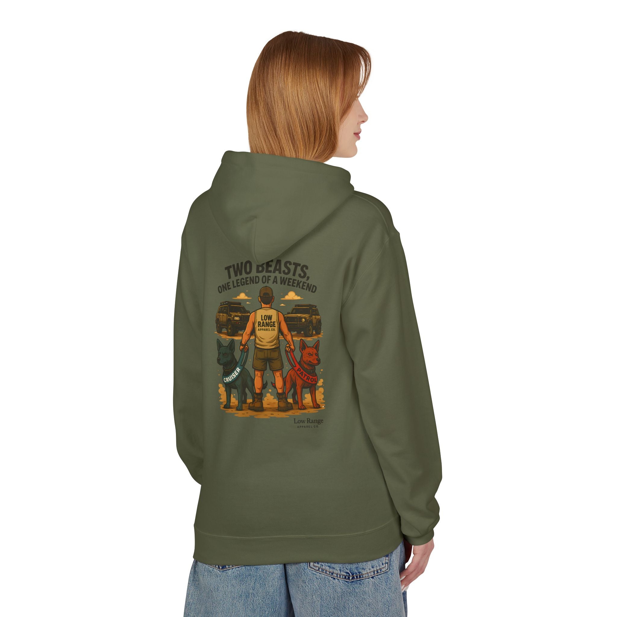 Two Beasts Unisex Hoodie | Low Range Apparel Co. - Low Range Apparel Co.