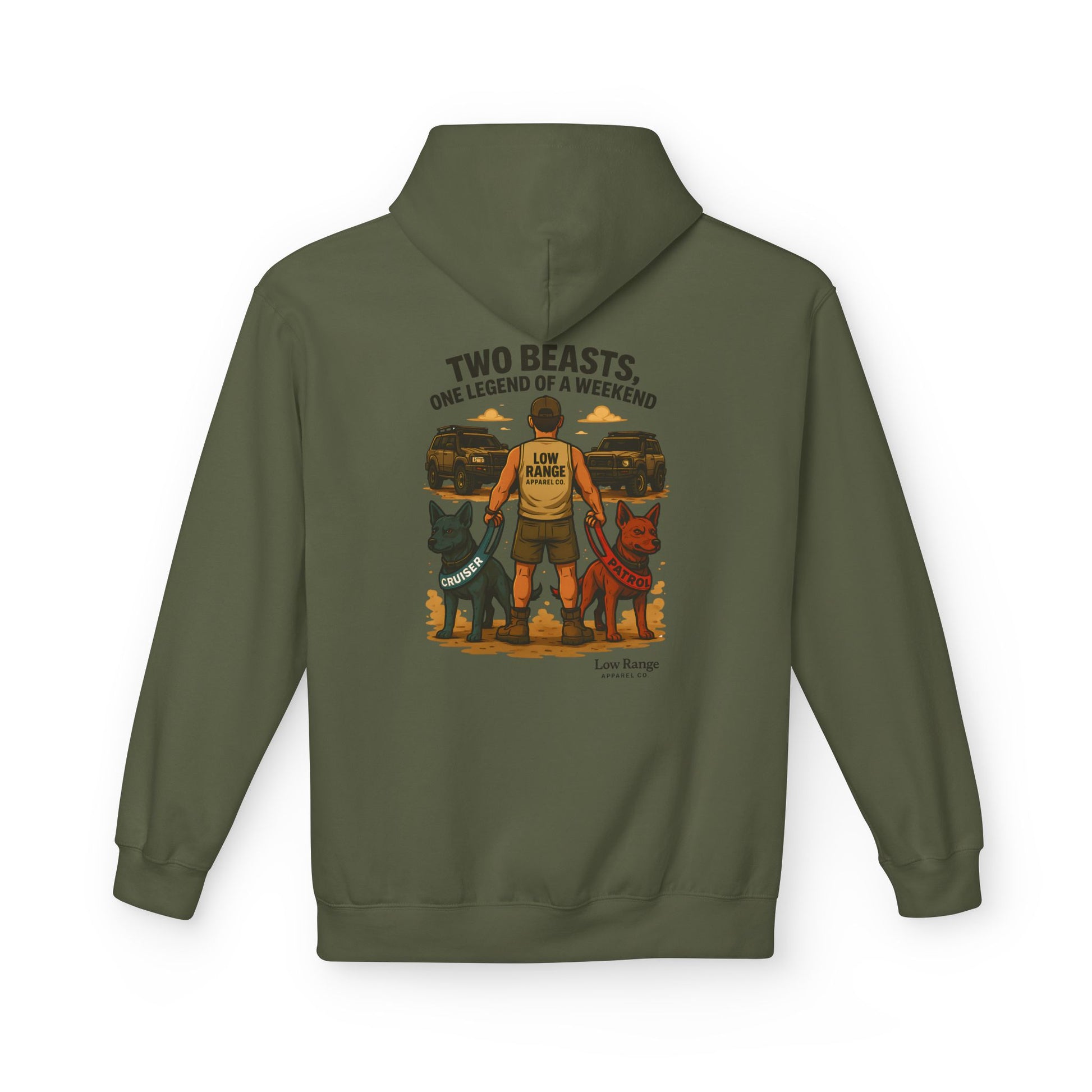 Two Beasts Unisex Hoodie | Low Range Apparel Co. - Low Range Apparel Co.