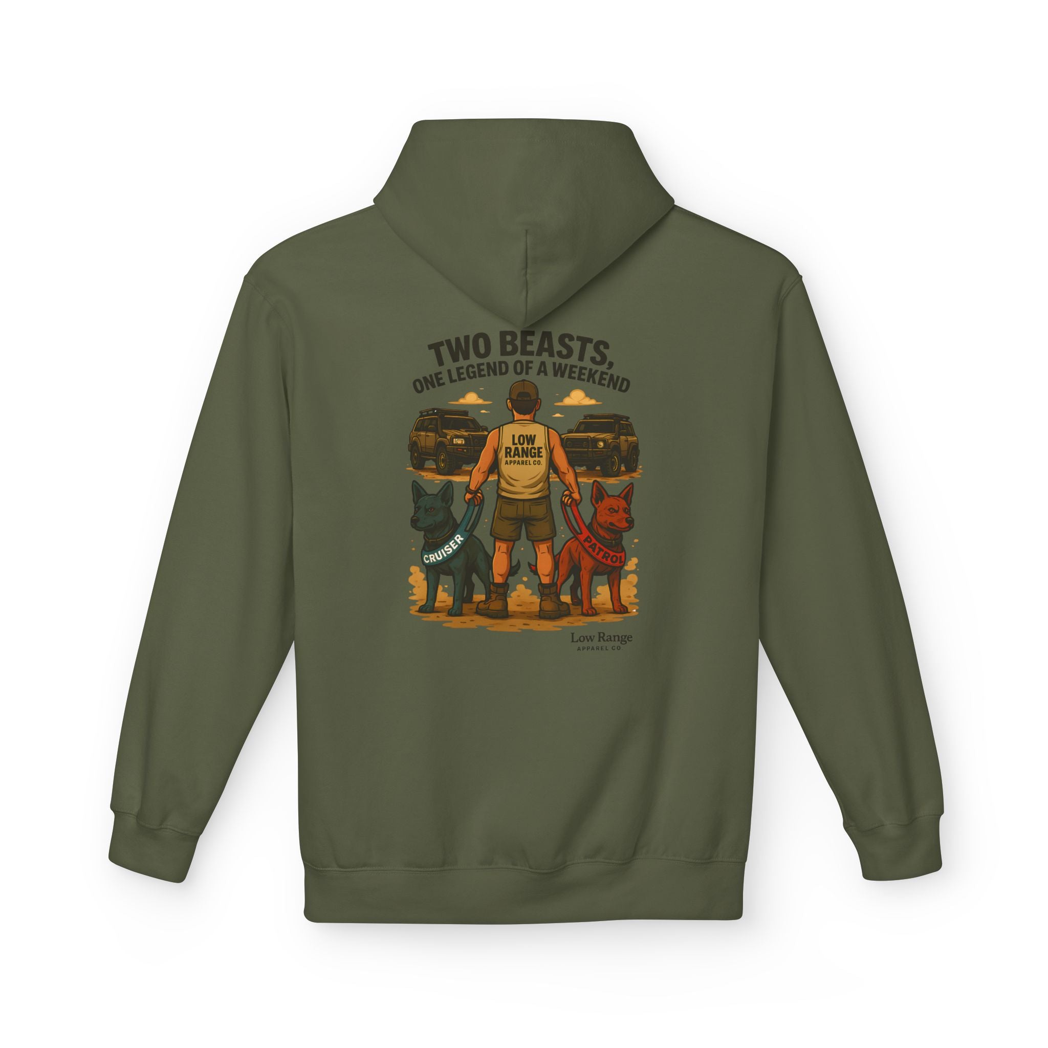 Two Beasts Unisex Hoodie | Low Range Apparel Co. - Low Range Apparel Co.