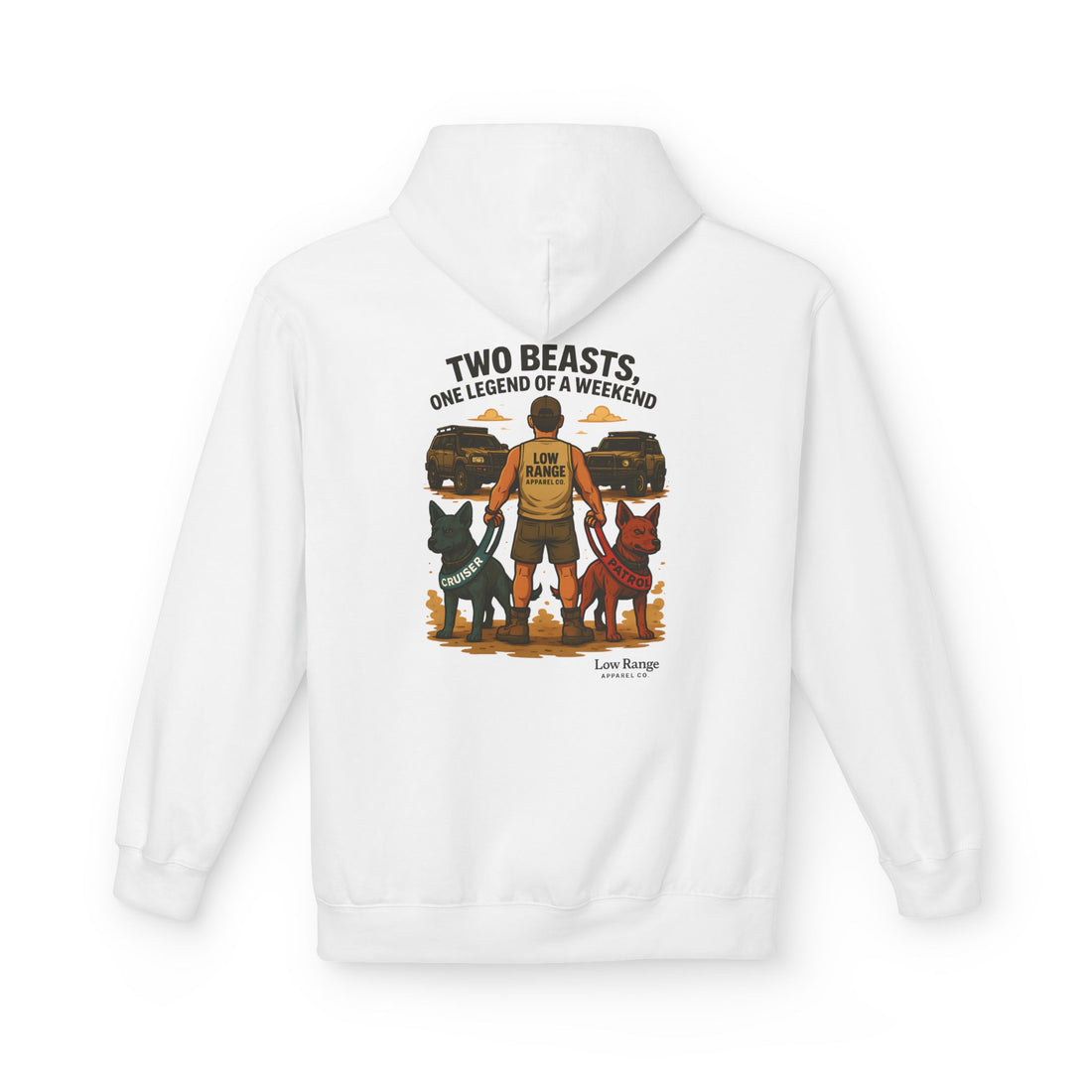Two Beasts Unisex Hoodie | Low Range Apparel Co. - Low Range Apparel Co.