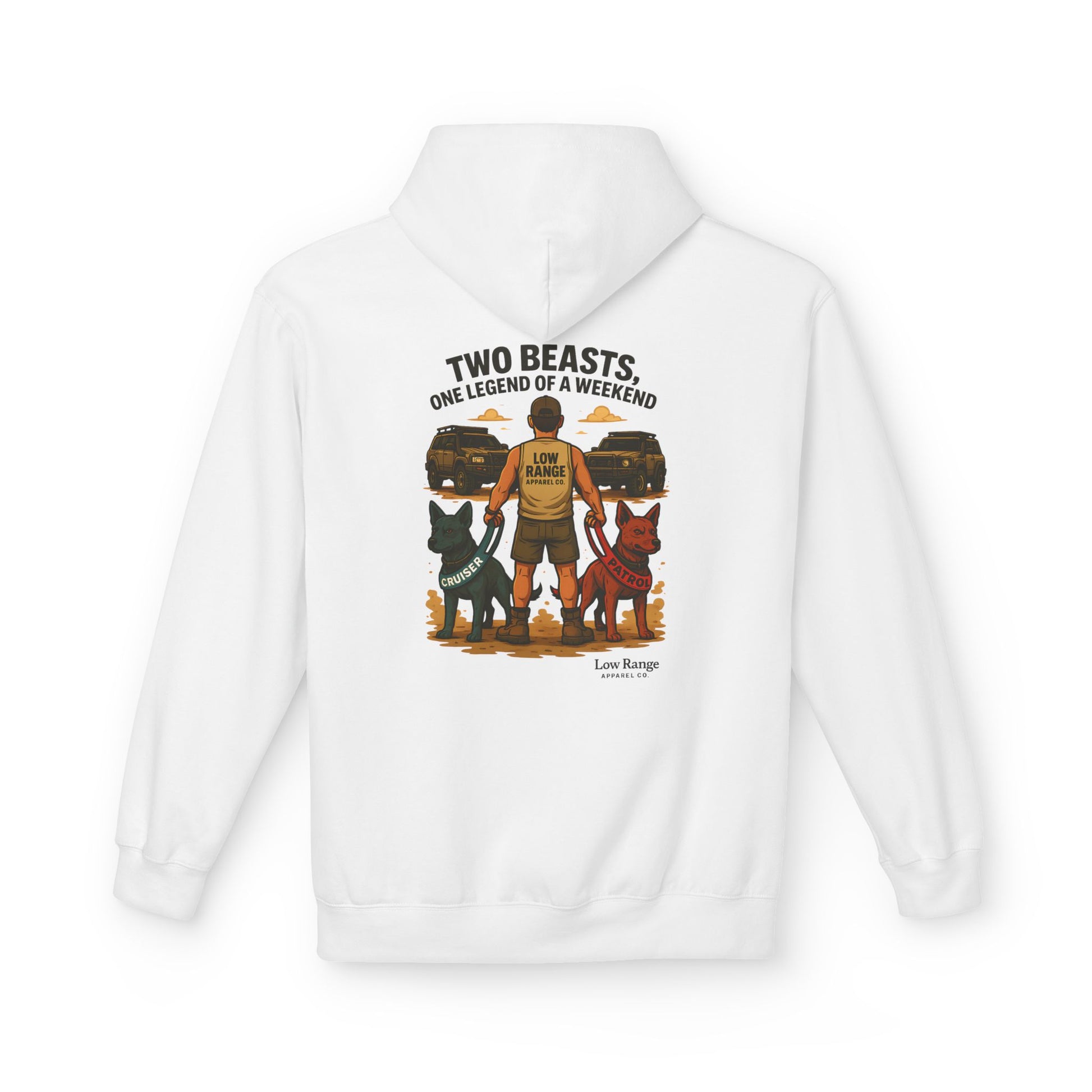 Two Beasts Unisex Hoodie | Low Range Apparel Co. - Low Range Apparel Co.
