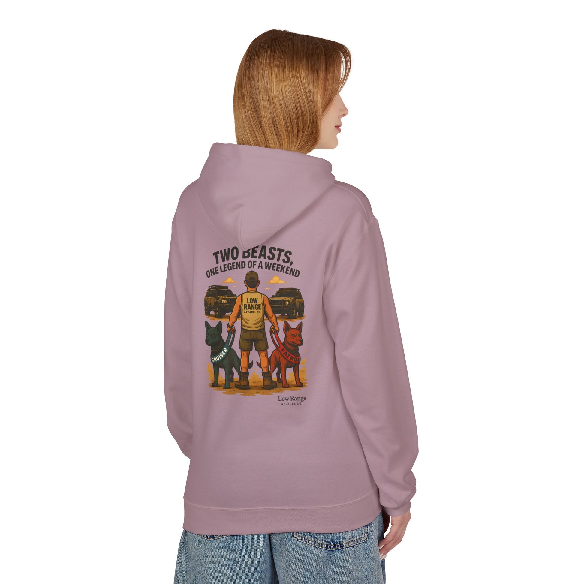 Two Beasts Unisex Hoodie | Low Range Apparel Co. - Low Range Apparel Co.