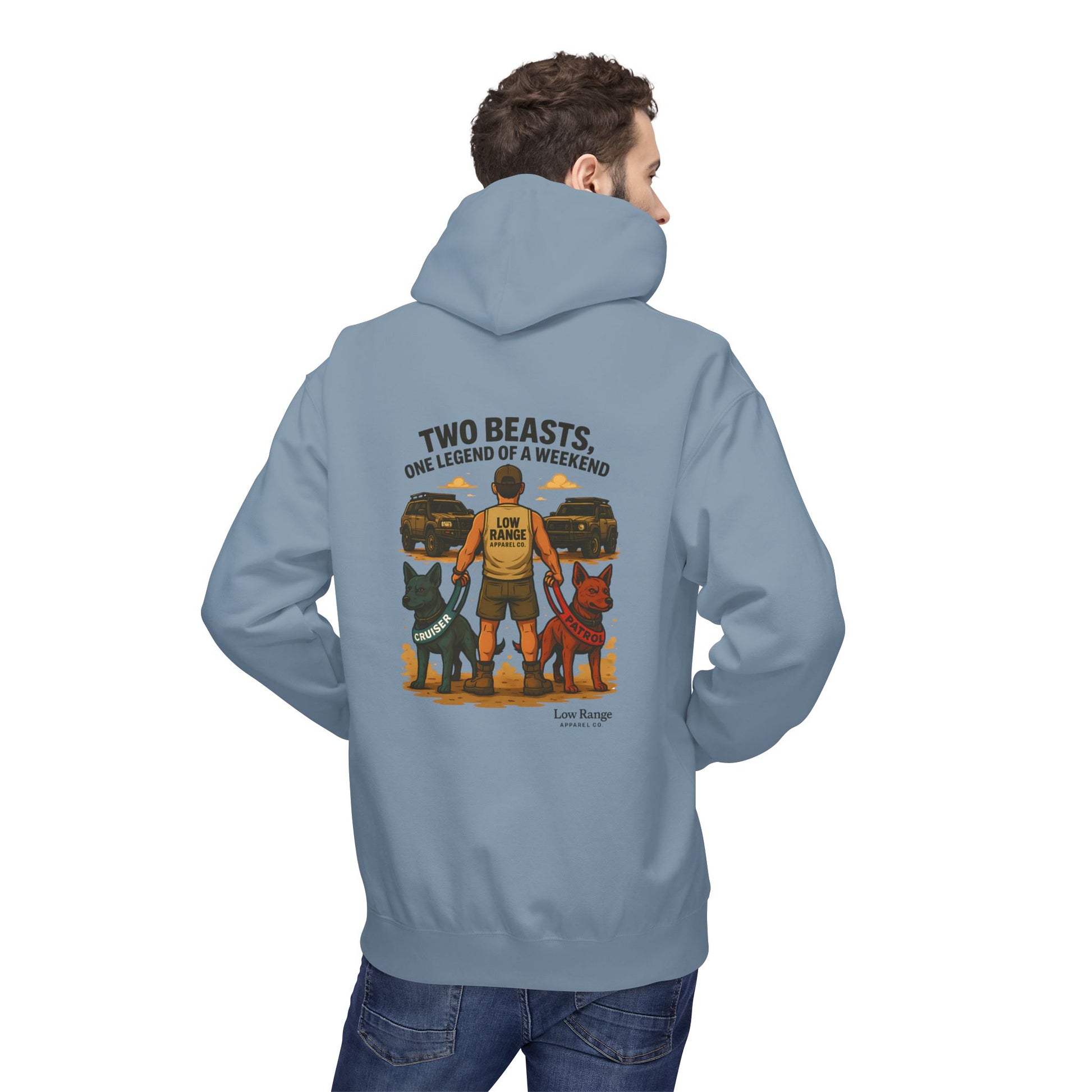 Two Beasts Unisex Hoodie | Low Range Apparel Co. - Low Range Apparel Co.