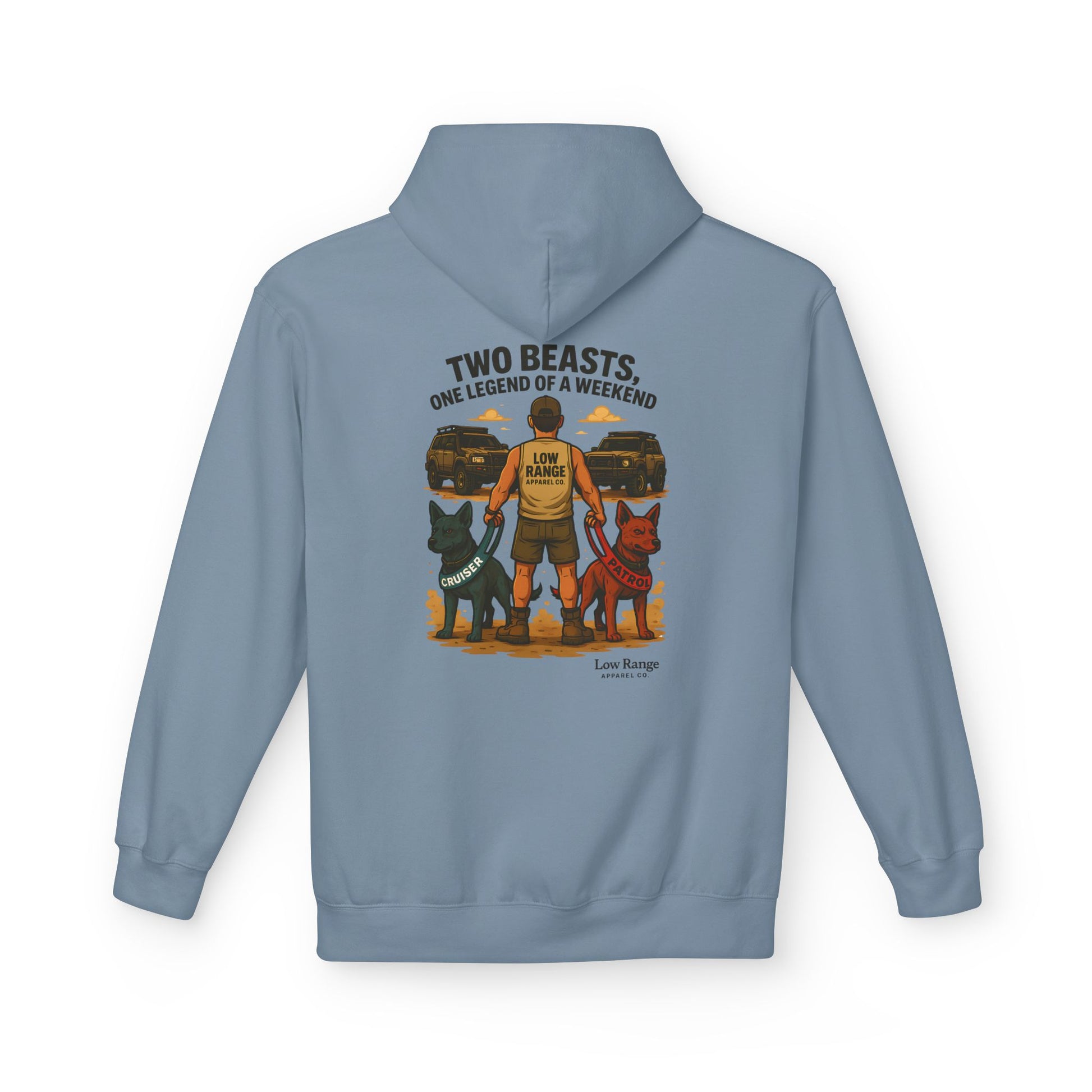 Two Beasts Unisex Hoodie | Low Range Apparel Co. - Low Range Apparel Co.
