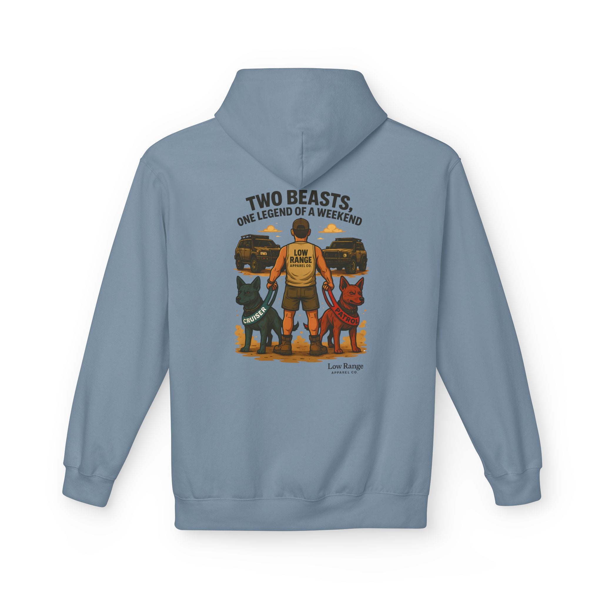 Two Beasts Unisex Hoodie | Low Range Apparel Co. - Low Range Apparel Co.