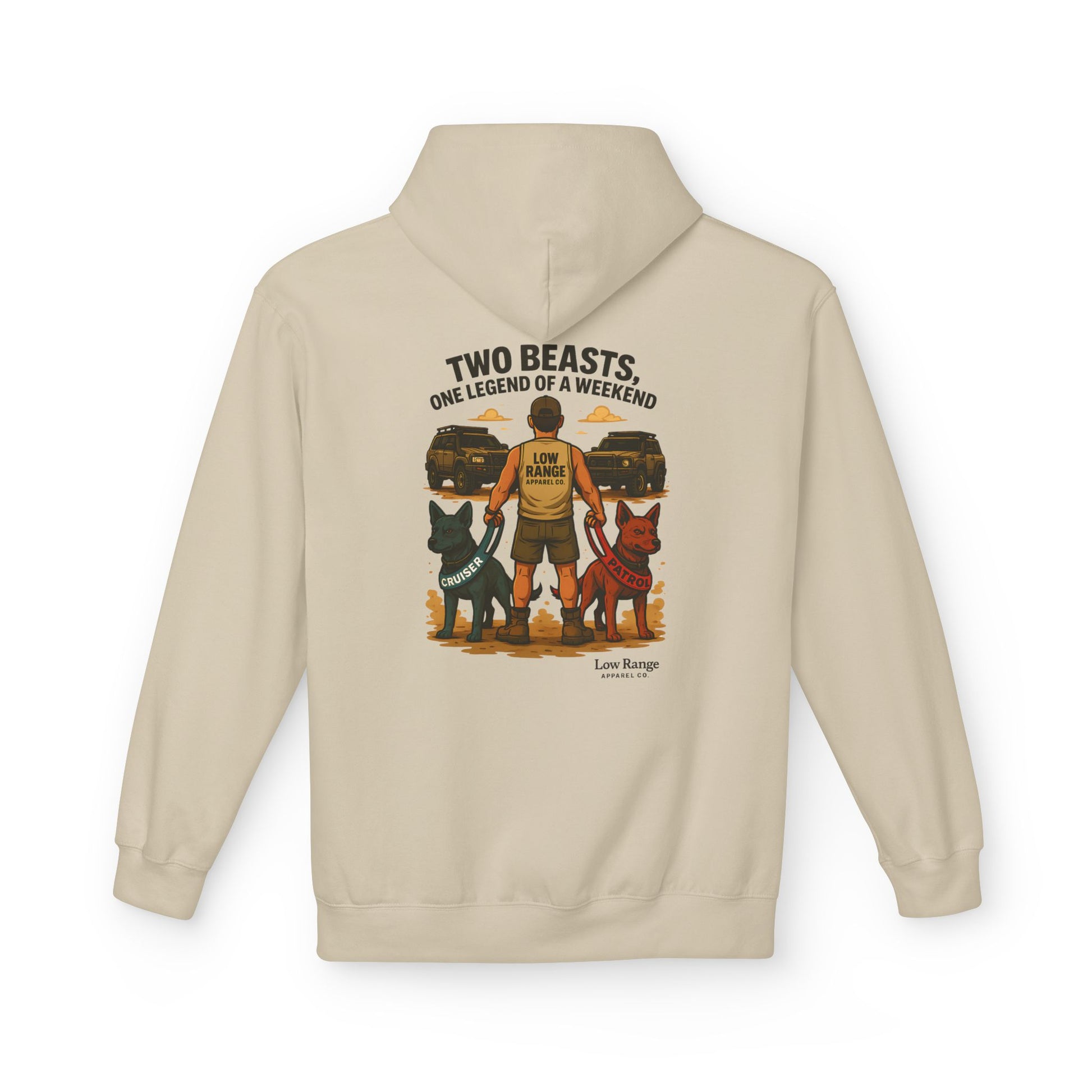 Two Beasts Unisex Hoodie | Low Range Apparel Co. - Low Range Apparel Co.