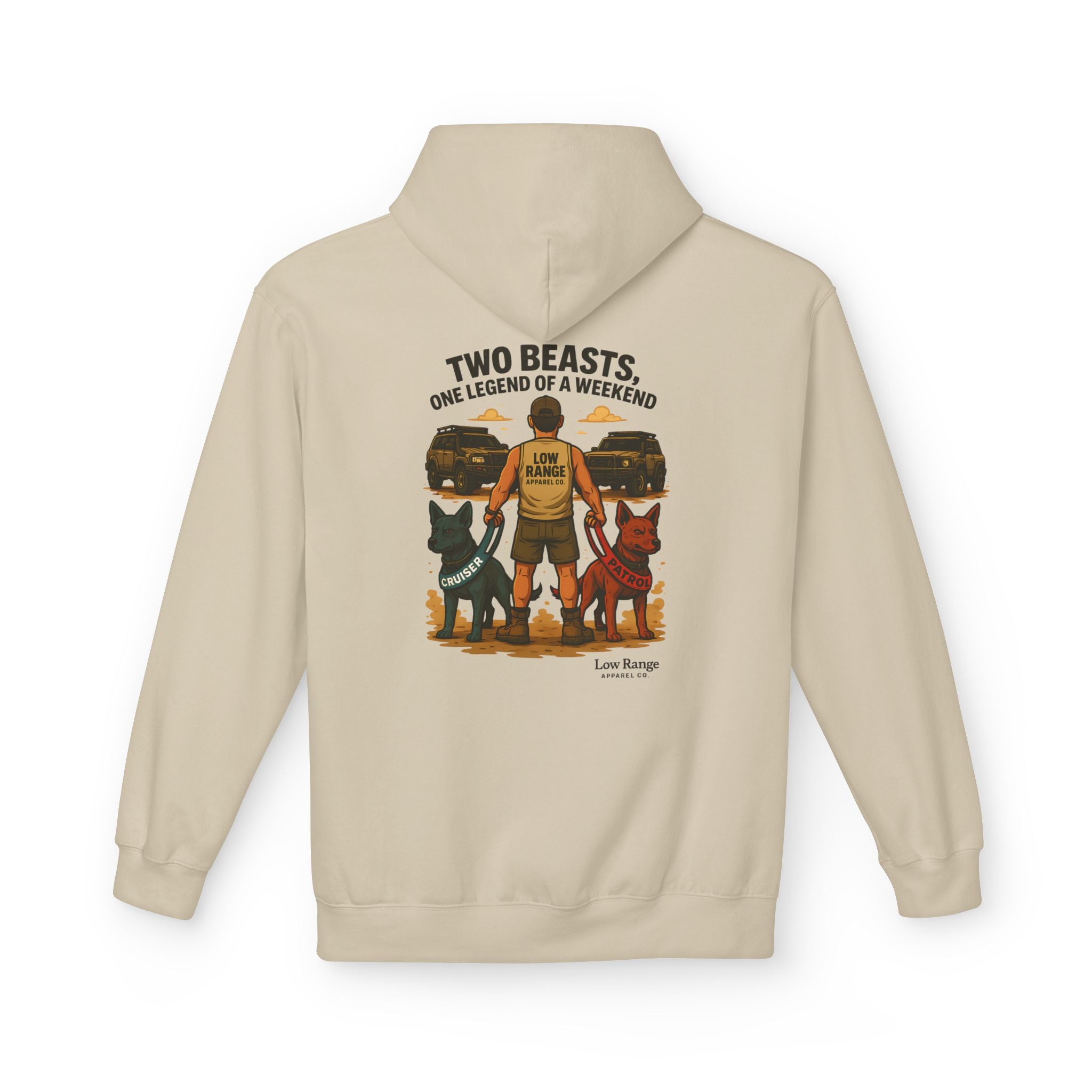 Two Beasts Unisex Hoodie | Low Range Apparel Co. - Low Range Apparel Co.