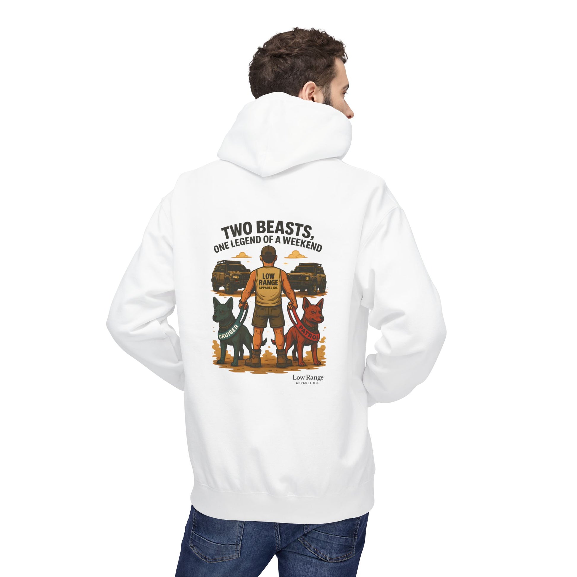 Two Beasts Unisex Hoodie | Low Range Apparel Co. - Low Range Apparel Co.