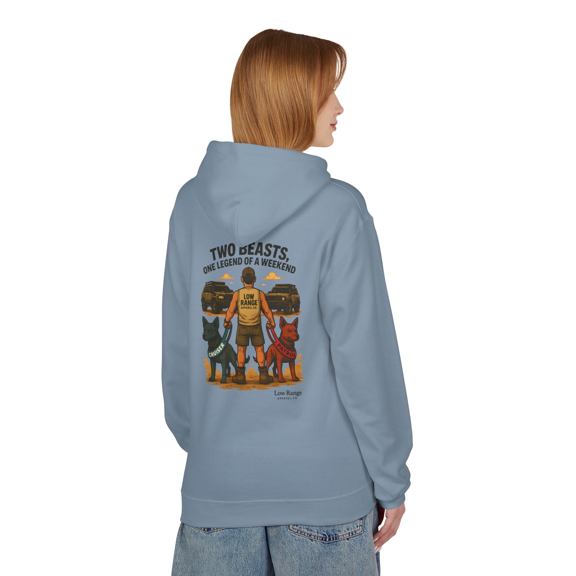 Two Beasts Unisex Hoodie | Low Range Apparel Co. - Low Range Apparel Co.