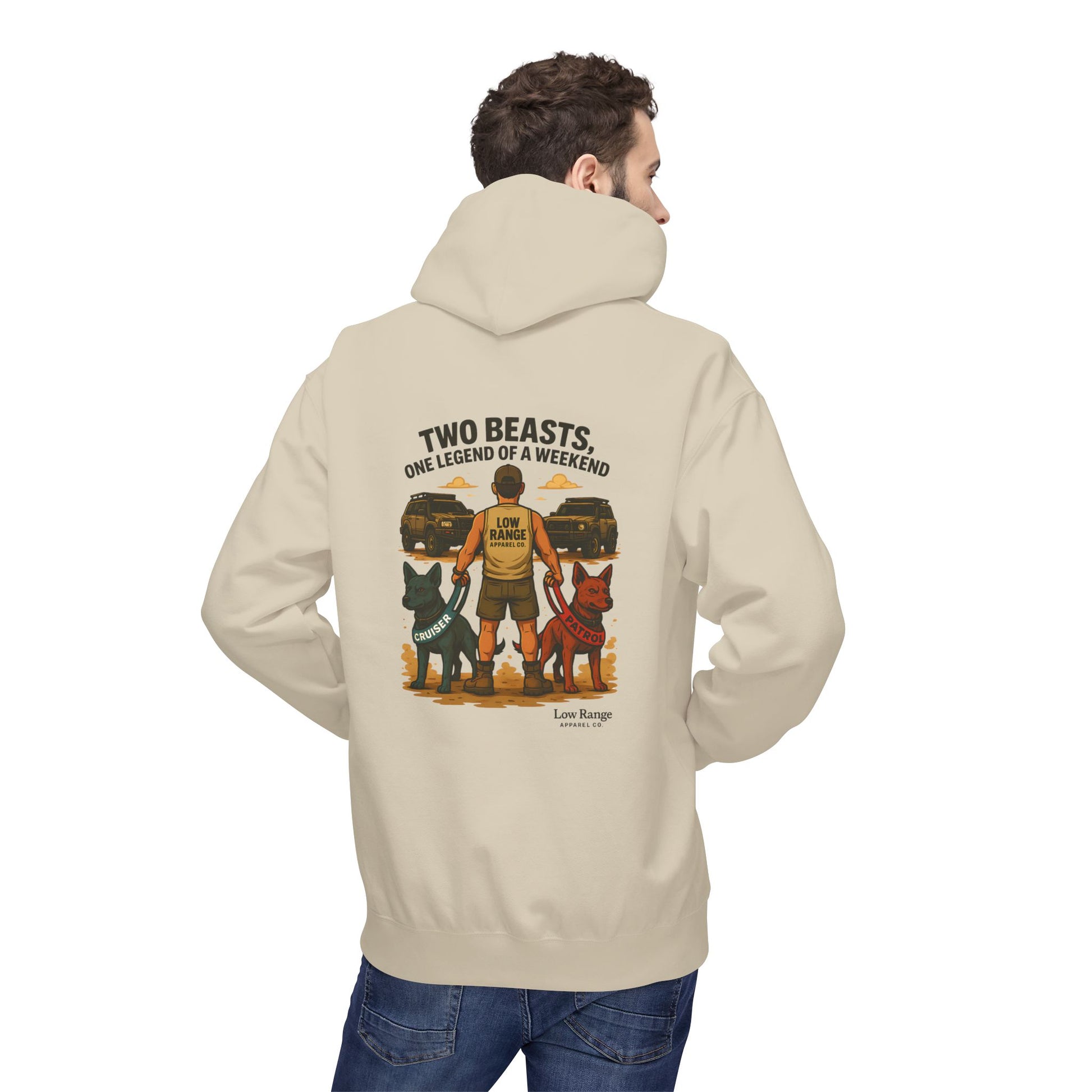Two Beasts Unisex Hoodie | Low Range Apparel Co. - Low Range Apparel Co.